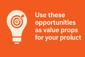 Document these opportunities as potential value propositions for your own version of the product
